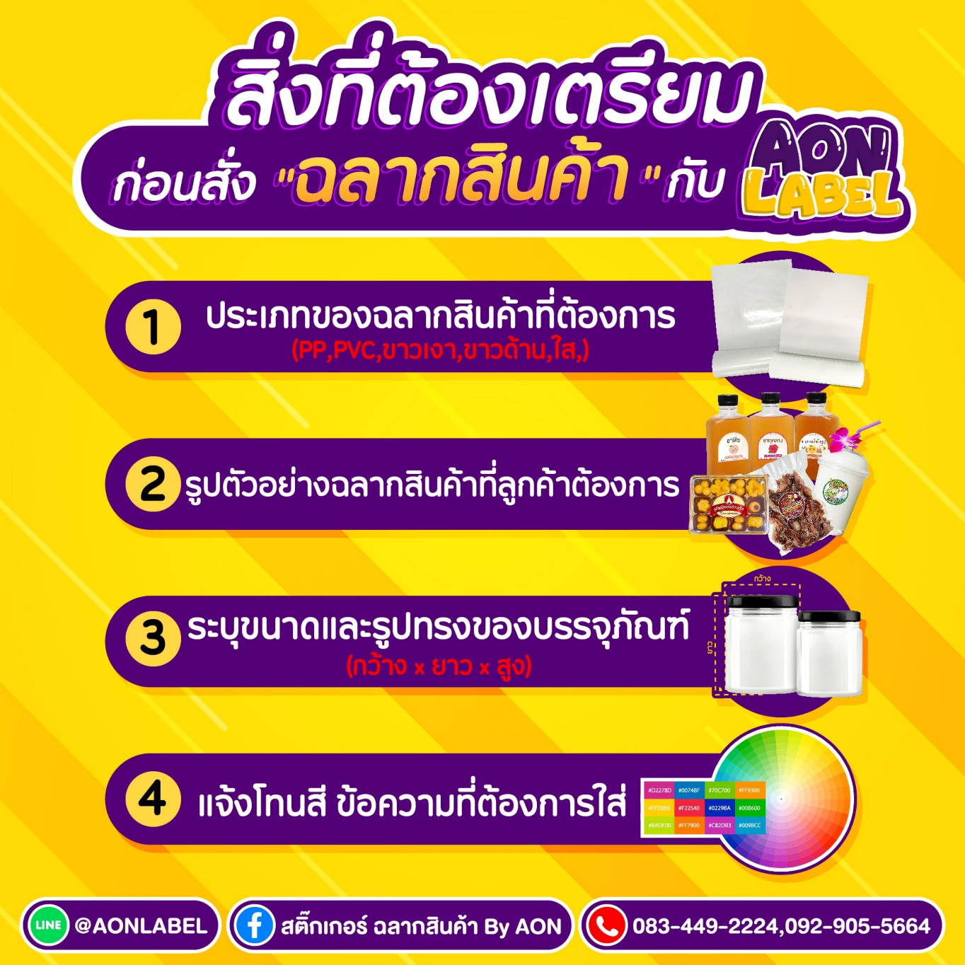 วิธีการสั่งซื้อฉลากสินค้า